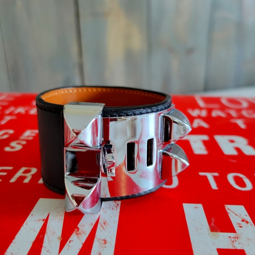 H leather bracelet